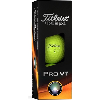 Titleist PRO V1 yellow (žluté) 3 ks 2023