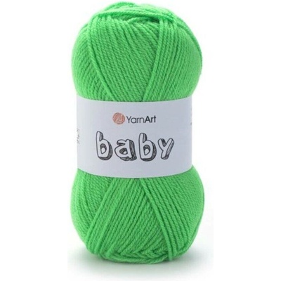 Yarn Art příze Baby 8233 neon zelená