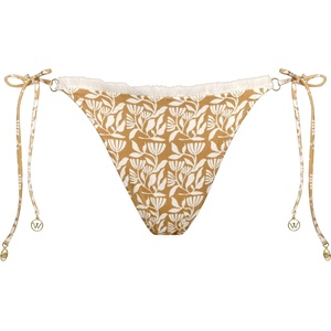 Watercult Дамско бикини долнище Watercult Women's Coastal Bohemia Bikini Bottoms No. 677 Bikini bottom - Sand / Cotton - размер 36 (EU) (150-6662-0111)