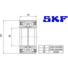 Sada ložisek kol SKF VKBA3644