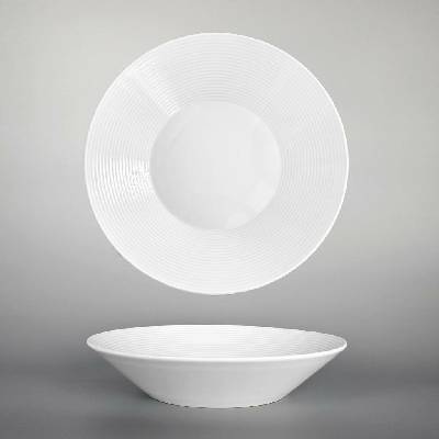 Thun 1794 karlovarský porcelán Lea talíř hluboký bílý nedekorovaný 22 cm