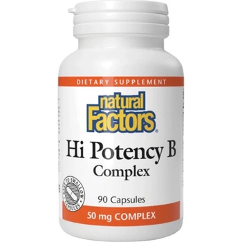 Natural Factors Hi Potency B Complex, 90 Capsules