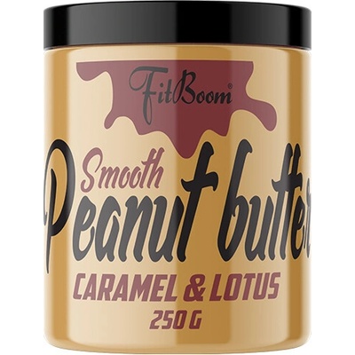 FitBoom Arašidové maslo Caramel & Lotus 250 g