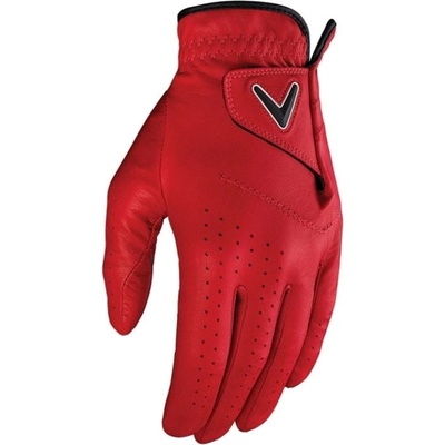 Callaway Opti Color Mens Golf Glove Levá červená S