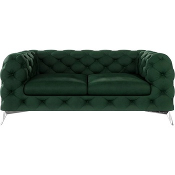 ROPEZ Тъмнозелен кадифен диван 185 cm Chelsea - Ropez (Chelsea Sofa 2os. Riviera 38 Srebrne)