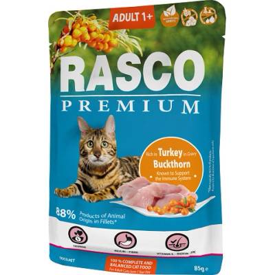 Rasco Premium Cat Adult morka v šťave 85 g