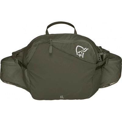 Norrøna Чанта за кръст Norrøna Norrøna 6L Hip Pack Hip bag - Olive Night - размер One Size (510-3515-0211)