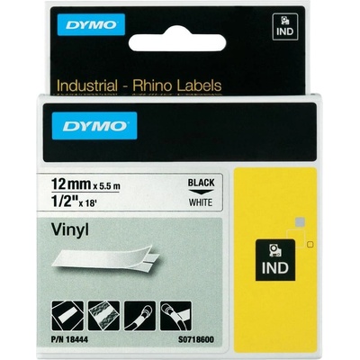 Dymo, S0718600, černý tisk bílý podklad, 5.5 m x 12 mm