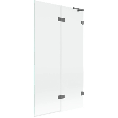 Mexen Lunar L параван за вана 2-крилен десен 100 x 150 см, прозрачен, gun metal - 897L-100-100-95-00-P (897L-100-100-95-00-P)