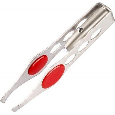 Levior Pinzeta nerez 95mm s LED světlem