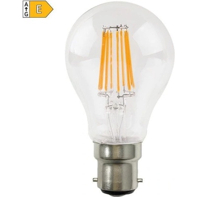 Diolamp Retro LED Filament žiarovka číra A60 8W/230V/B22/4000K/900Lm/360°/A++