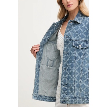 MICHAEL Michael Kors Дънково яке MICHAEL Michael Kors в синьо преходен модел с уголемена кройка MS51020H2P (MS51020H2P)