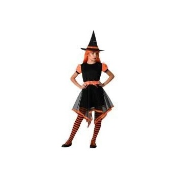 BigBuy Carnival Маскировъчен костюм за деца Оранжев Вещица Размер 3-4 години