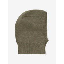 Detská pletená merino kukla khaki Dusky Green CeLaVi