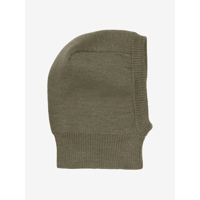 Detská pletená merino kukla khaki Dusky Green CeLaVi