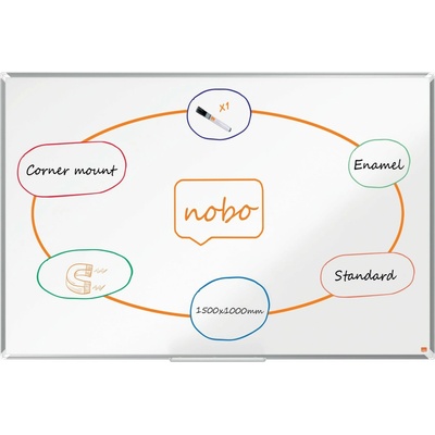 NOBO Premium Plus smaltovaná 150 × 100 cm, biela