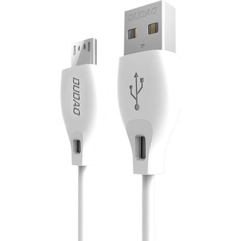 Dudao Кабел Dudao, USB към Micro USB, 2.4A, 2M, бял (Dudao Cable L4M (Micro) 2M)