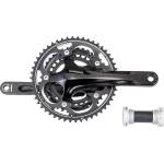 SHIMANO , fc-r563 triple 175mm hollowtech-2 style with solid crank, for rear 10-speed 50x39x30t w/bb, black, bulk (cr584)
