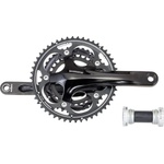 SHIMANO , fc-r563 triple 175mm hollowtech-2 style with solid crank, for rear 10-speed 50x39x30t w/bb, black, bulk (cr584)