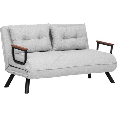 Asir Двуместен разтегателен диван qira, сив (as3203)