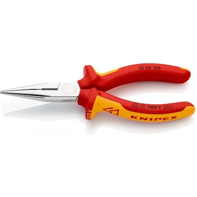 Knipex Půlkulaté kleště s břity chromované 160 mm 2506160