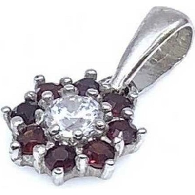 Český Granát Jan Kos jewellery Stříbrný přívěsek 32109375