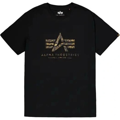 Alpha Industries Basic Big Logo Effect Print černé