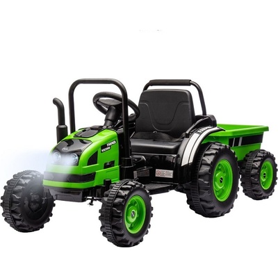 Milly Mally Farmer elektrický traktor s vlečkou zelená