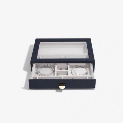 Stackers šperkovnice na šarmy Pebble Navy Classic Charm Display Drawer tmavě modrá 75792