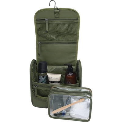 Stackers Пътна чантичка за тоалетни принадлежности Stackers Canvas зелена (76408)
