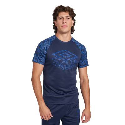 Тениска Umbro Pro Training Active Graphic short sleeve T-shirt - Blue (Dark Navy / Regal Blue)