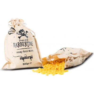 BARBERTIME Hard wax Depilační vosková zrnka beans Natural 500 g