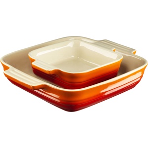 Le Creuset Форми за печене Le Creuset квадратни 14 + 23 см огненооранжеви 2 бр (79035000900006)