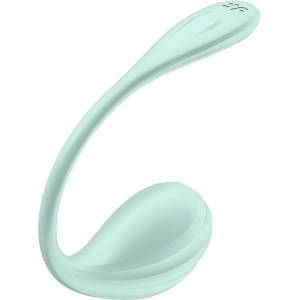 Satisfyer Smooth Petal - носимо вибриращо яйце с управление чрез приложение (зелено) - desirel