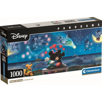 Clementoni Панорамен пъзел Clementoni от 1000 части - Мики и Мини Маус (39503)