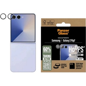 Panzer Samsung Z Flip7 PANZERGLASS HOOPS защитно стъкло за камера 9H + задна рамка TRANSFER PG49177 (PG49177)