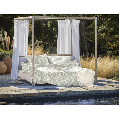 IRISETTE luxusné saténové obliečky FLORENZ 8447-30 GREEN 140x200 70x90