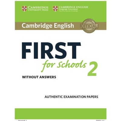 Cambridge English First for Schools 2 Student's Book Without Answers
