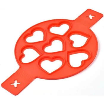 Cakesicq Silikónová forma na palacinky a srdiečka s volským okom 22,5 cm