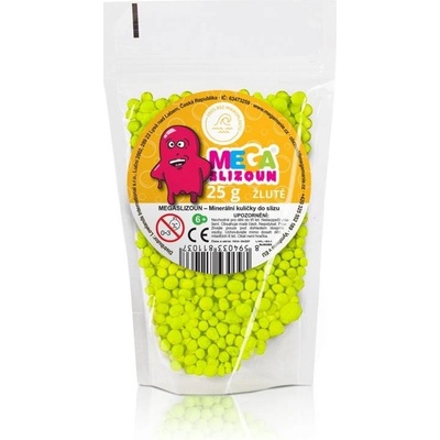 Megaslizoun Minerální kuličky do slizu žluté 25 g