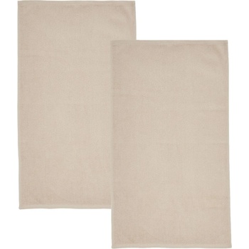 Catherine Lansfield Бежови бързосъхнещи памучни хавлиени кърпи от тери в комплект от 2 бр. 90x140 cm Quick Dry - Catherine Lansfield (TW/56250/W/BS2/NT)