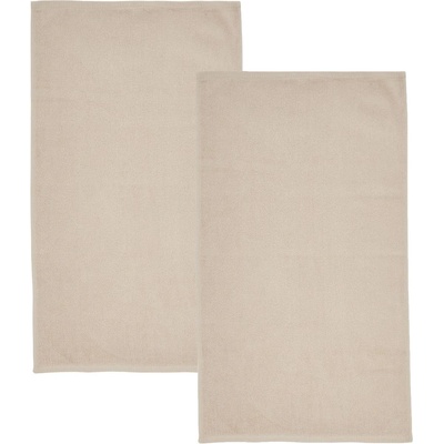 Catherine Lansfield Бежови бързосъхнещи памучни хавлиени кърпи от тери в комплект от 2 бр. 90x140 cm Quick Dry - Catherine Lansfield (TW/56250/W/BS2/NT)