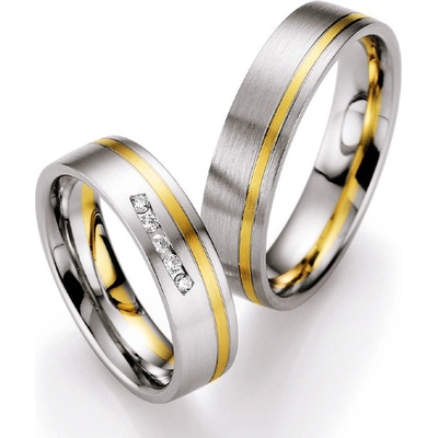 Snubní prsteny s diamanty SP708
