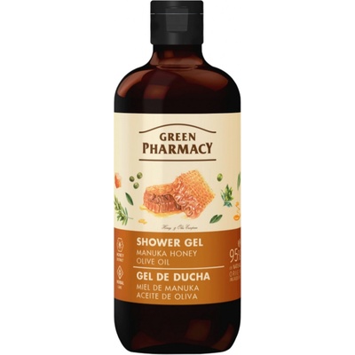 Green Pharmacy Manukový med a olivový olej sprchový gél 500 ml
