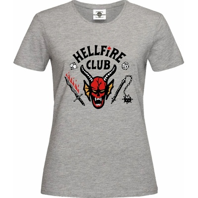 tričko Hellfire Club Stranger Things Šedá – Sleviste.cz
