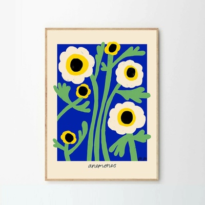 Moikka Plagát Yellow Anemones by Madelen Möllard 70x100