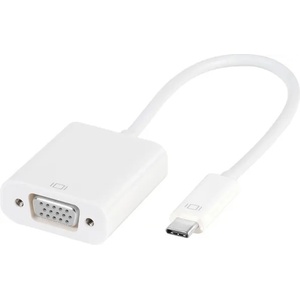 Vivanco Адаптер Vivanco - 45255, USB-C/VGA, 0.15 m, бял (45255)