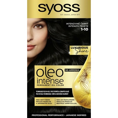 Syoss Oleo Intense farba na vlasy Intenzívny čierny 1-10 50 ml