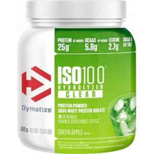 Dymatize ISO 100 Clear - бистър хидролизиран изолат - Близалка с Горски Плодове / 512 г