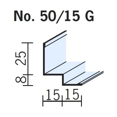 OWA premium S 3a obvodový stínový profil 3050mm č. 50/15G